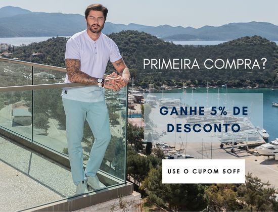 Primeira compra 5% off